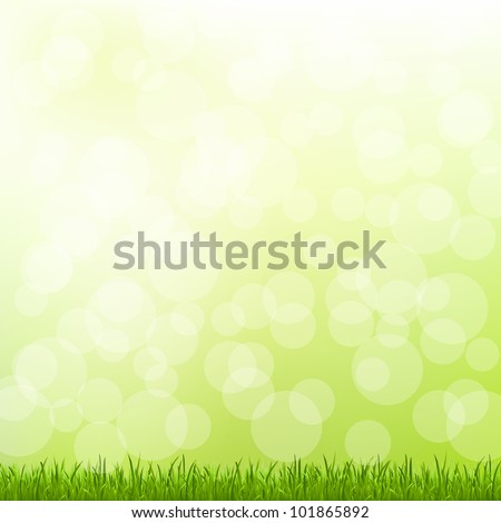 Green Grass And Bokeh And Blur