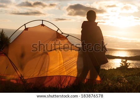 camping near seaside in Norway