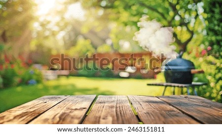 Similar – Image, Stock Photo garden table Garden