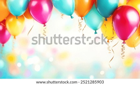 Image, Stock Photo party celebration happy birthday frame