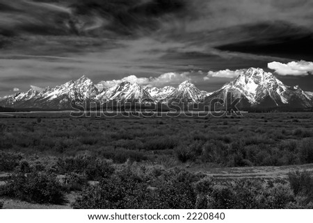 Snow capped in Grand Teton National Park