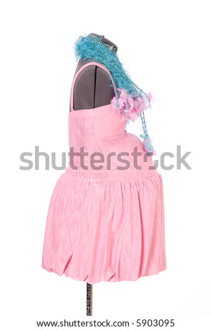 Maternity Dress on dress stand.