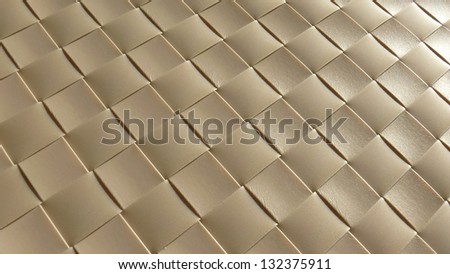 Bright reed place setting texture creating square tiles