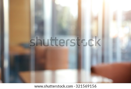 Blurring background cafe