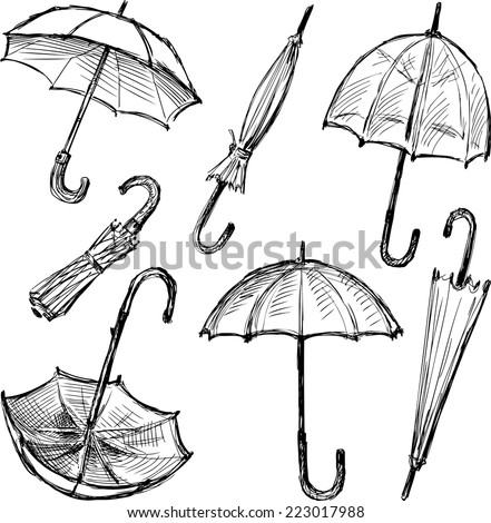 umbrellas sketches