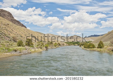 The Salmon River in Central Idaho.
