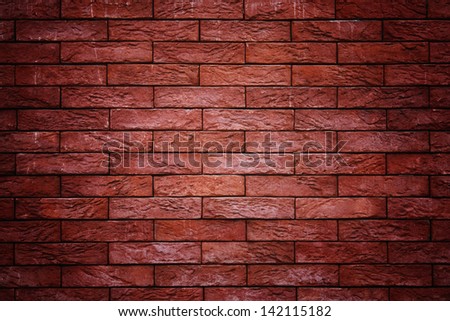 The effective brick wall as a background