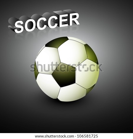 abstract soccer ball bright colorful black background vector