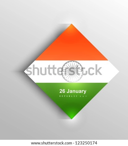 beautiful indian flag background colorful vector