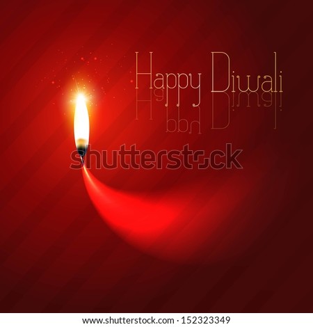 Happy diwali diya celebration design colorful background