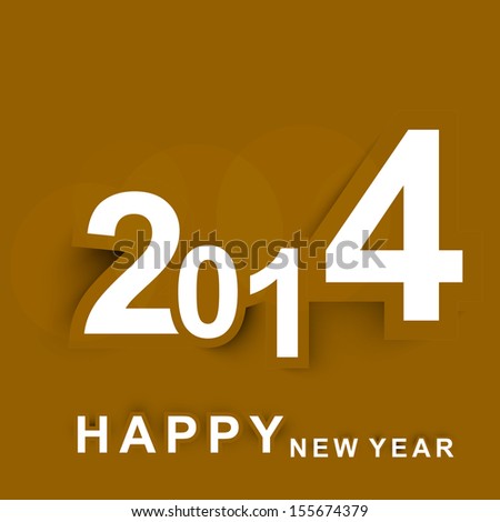 Fantastic New year colorful background 2014 stylish vector