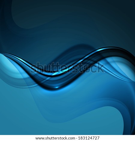 abstract blue colorful business technology stylish wave vector background