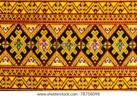 ancient thai woven cloth, pattern 5, close