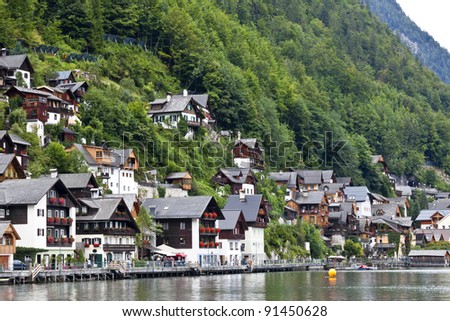 hallstatt village in austria, the unesco world heritage site for cultural heritage