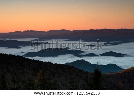 Similar – Foto Bild Herbstnebel liegt über dem Bodensee