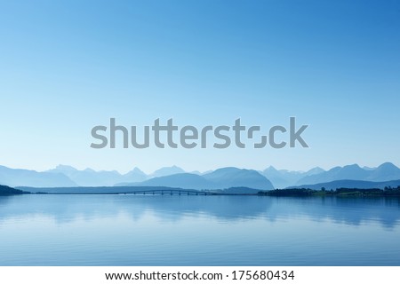 Similar – Image, Stock Photo Sea view in haze Ocean
