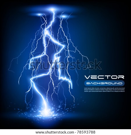 vector lightning flash strike background