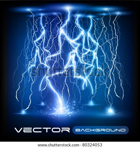 vector lightning flash strike background