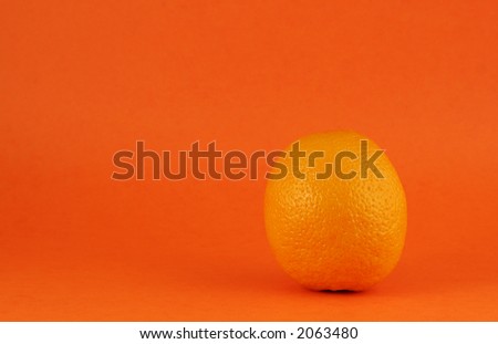 orange against orange background