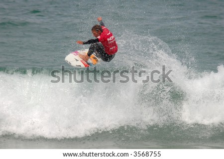 surfer in a national contest