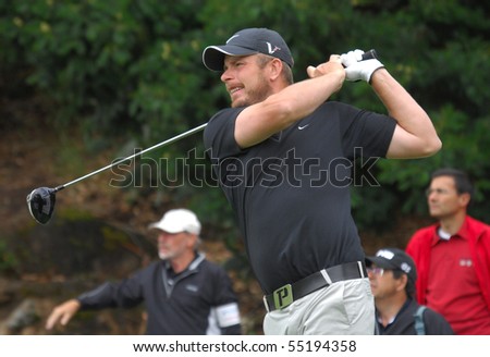 SINTRA, PORTUGAL - JUNE 10: Biorn Pettersson (SWE), in the 1st day game at the European Tour - Estoril Open de Portugal 2010, Penha Longa GC, June 10, 2010, Sintra, Portugal.