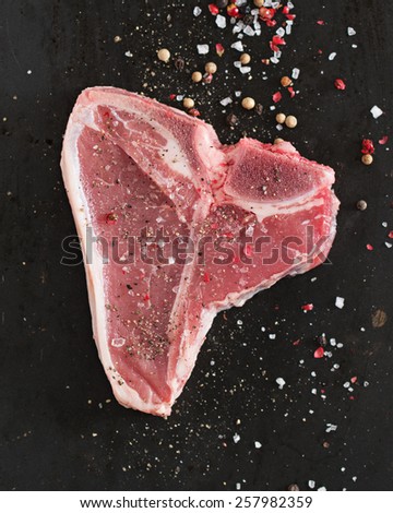 Small Veal T-Bone Steak.