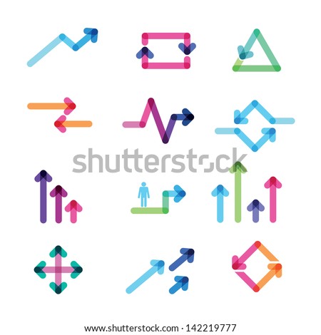 set of colorful arrows