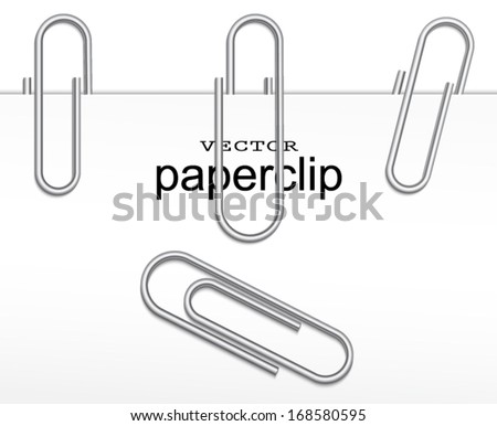 paperclip set / vector illustration eps 10