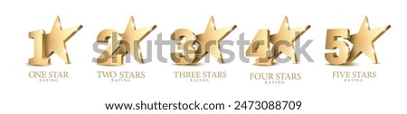 Star rating. star Symbol or emblem. vector illustration