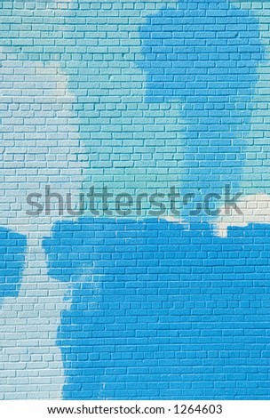 Painted brick wall (vertical)
