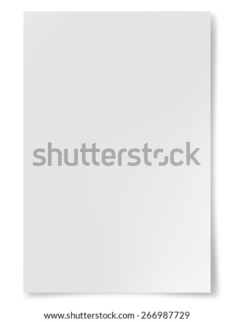 White Paper sheet  isolated on  white background 商業照片 © 