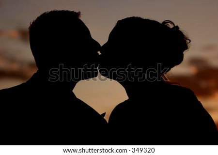 The Sunset Kiss Silhouette