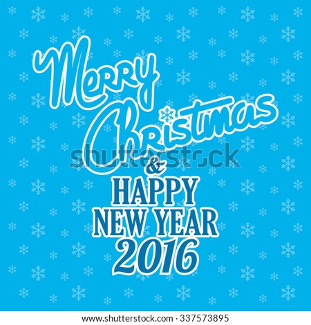 Happy New Year Merry Christmas Stock Vector Illustration 337573895 : Shutterstock