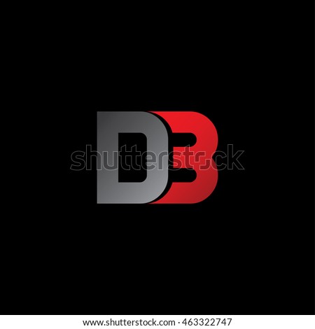 d3 uppercase initial letter logotype - company logo template