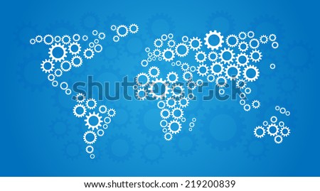 vector world map background