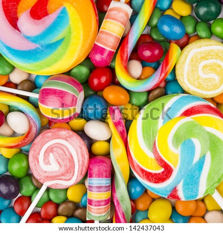 colorful candy - stock photo