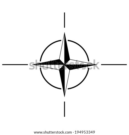 North Atlantic Treaty Organization sign icon.