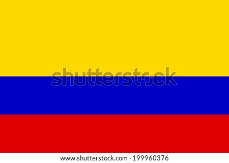 Flag of Colombia. Vector illustration.