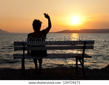 Similar – Image, Stock Photo summer farewell Sunset