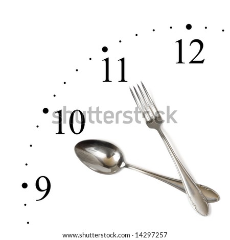 Similar – Image, Stock Photo Clock made with plate and straws on yellow background