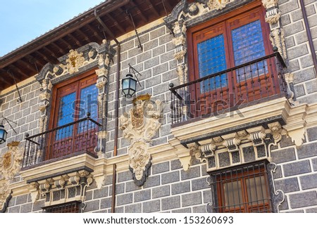 Retro architecture at Granada Spain - travel background