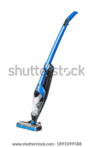 Cordless handheld vacuum cleaner isolated on white background