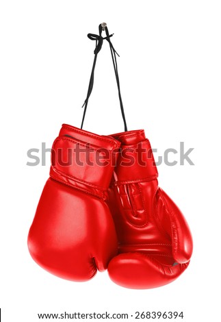 Image, Stock Photo pair of red leather shoes against the green grass in the park