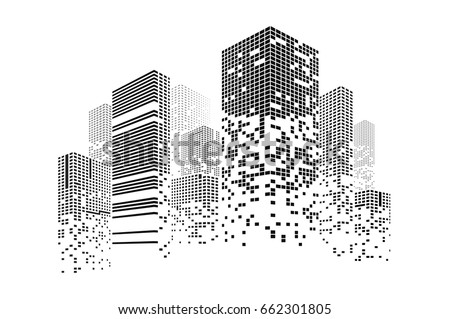 city background pattern vector