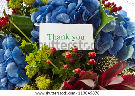 beautiful bouquet of Hydrangeas on a white background
