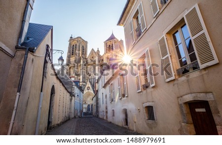 The old town center of Bourges and the cathedral, Centre-Val de Loire, France Photo stock © 