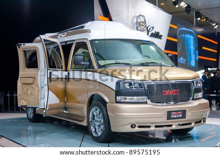 GUANGZHOU, CHINA - NOV 25: A GMC commercial vehicle on display at The 9th China(Guangzhou) International Automobile Exhibition. on November 25, 2011 in Guangzhou China.