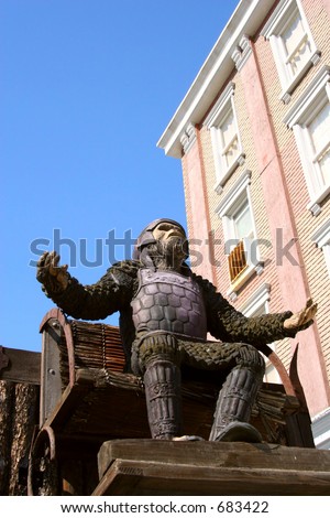 A Planet of the Apes prop at \