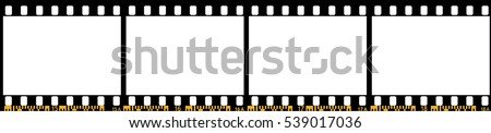 Photo film stripe, Vector Illustration.