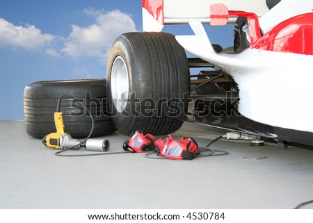 Formula - 1 Pit stop team tools